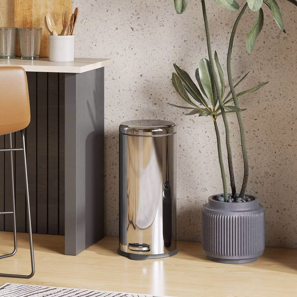 STILVORA 30 L Silver Pedal Bin – 2