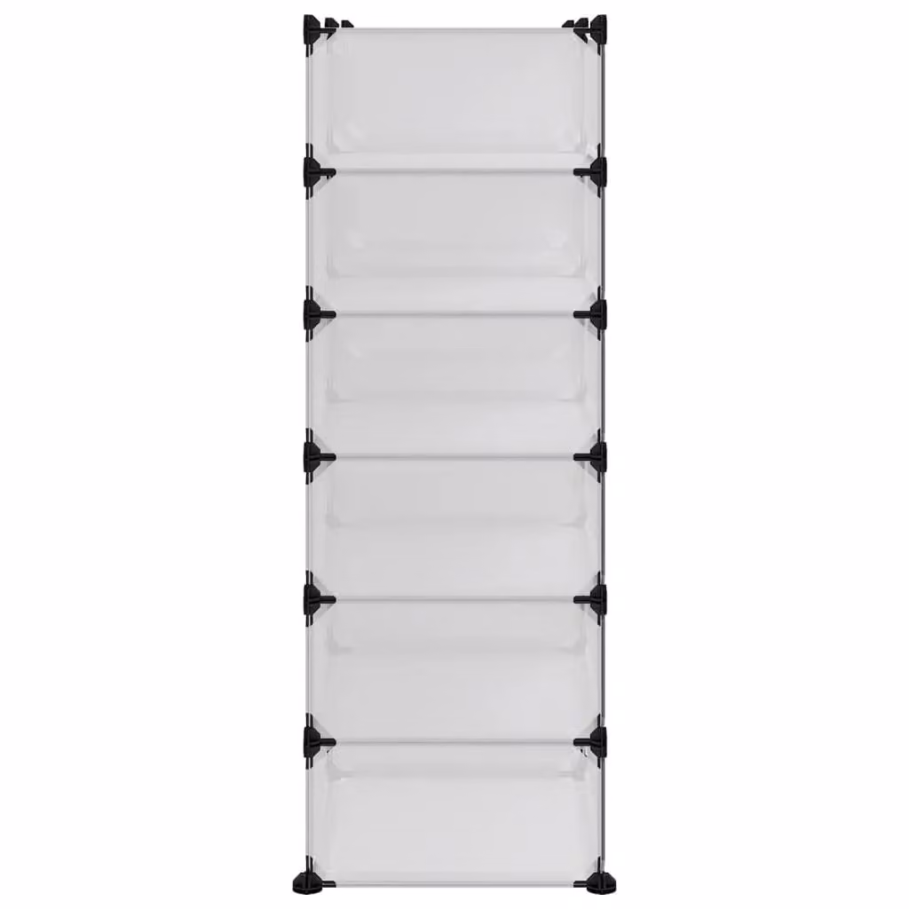 Berkfield Home Transparent Shoe Rack, W/D/H: 94.5 x 36.5 x 106 cm – 2