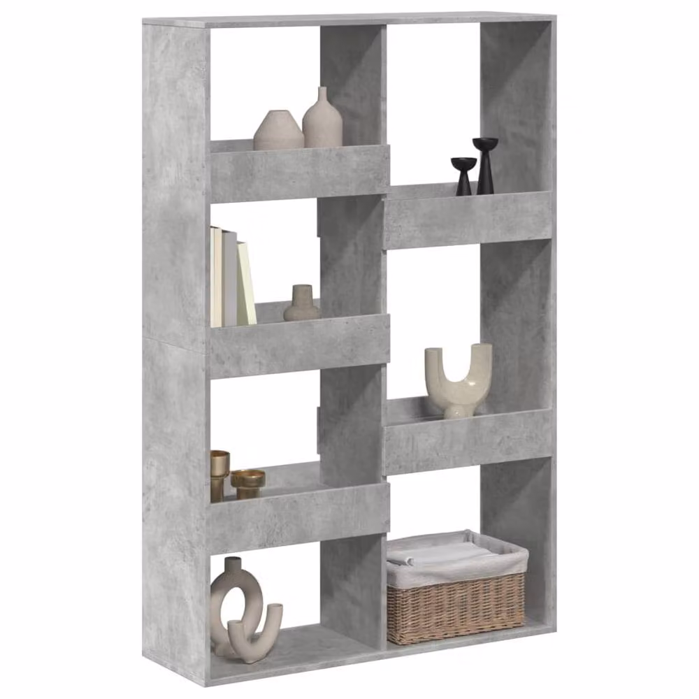 Berkfield Home Concrete Grey Room Divider in MDF, W/D/H: 100 x 33 x 155.5 cm – 3