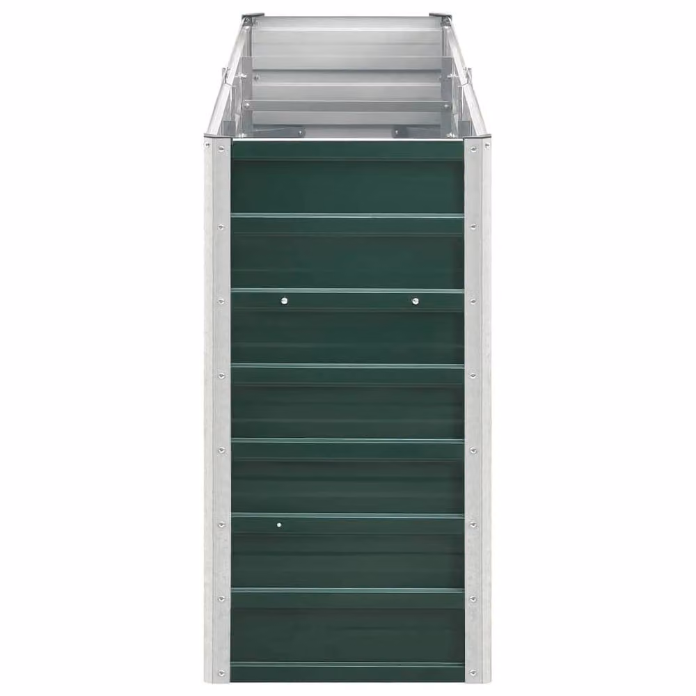 Berkfield Home Garden Galvanised Steel Raised Bed, Green, W/D/H: 240 x 40 x 77 cm – 3