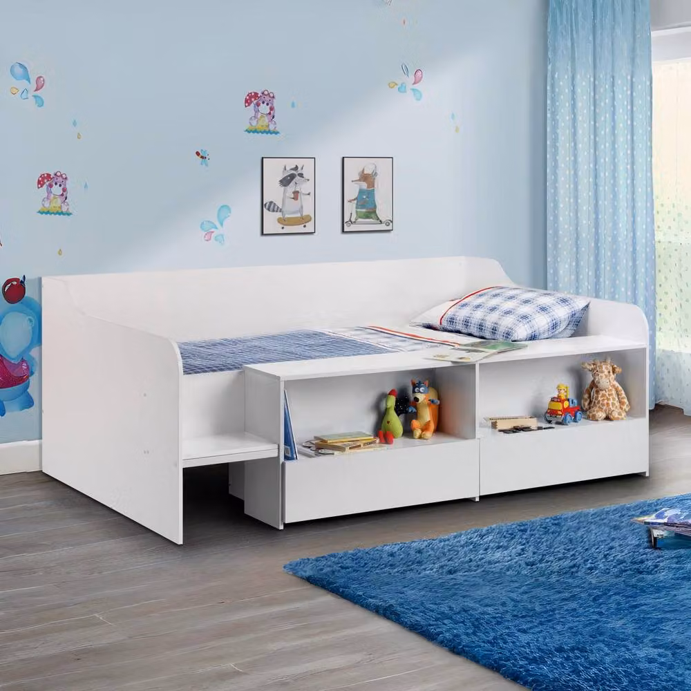 Cheshire Delta Low Sleeper Bed in White, Single (90 x 200 cm) – 2