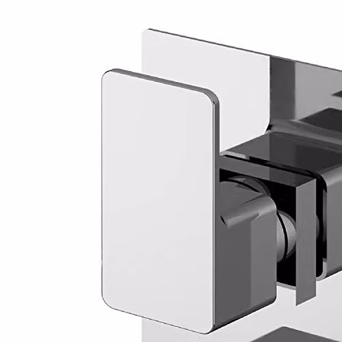nuie WINTW01 Windon Modern Bathroom Thermostatic Concealed Twin Shower Valve with Single Lever Handle, Chrome – 2