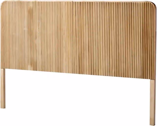 HORSENS Nordlys Scandinavian Solid Wood Headboard in Brown, 160 cm – 1