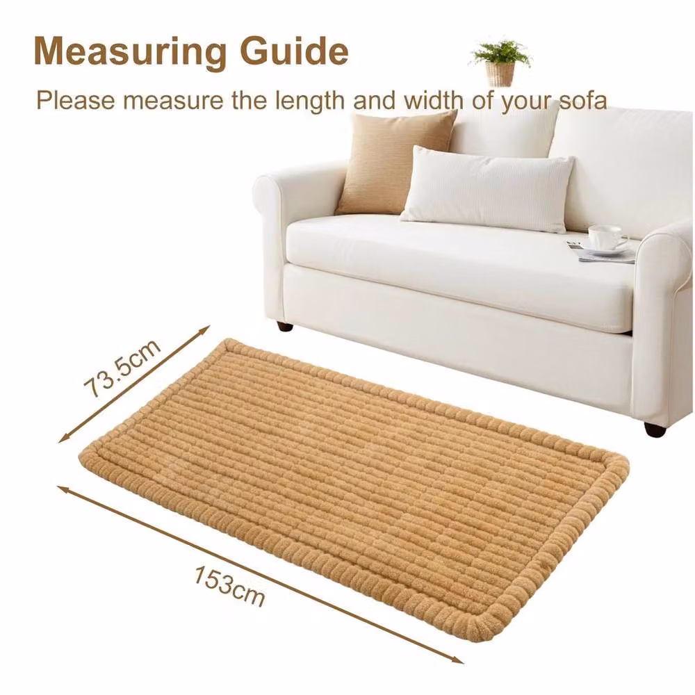 EONLION Washable Thick Sofa Cover in Beige, W/D: 120 x 90 cm – 2