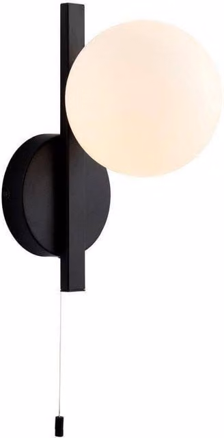 Netlighting RIOMAGGIORE Contemporary Glass Wall Lamp in Black – 1
