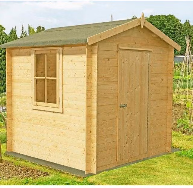 Shires Danbury Log Cabin Garden Room in Beige