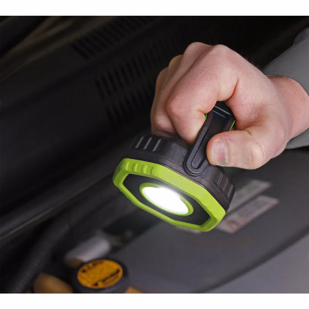Loops 360° Pocket Floodlight - 7W COB LED Rechargeable Green with Magnetic Base – 4