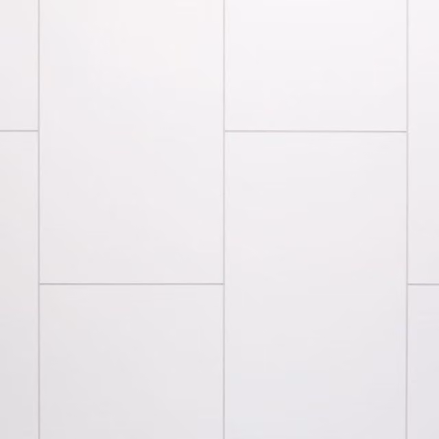Neptune White Tile Look Bathroom Wall Panel, H x W x D: 240 x 100 x 1 cm