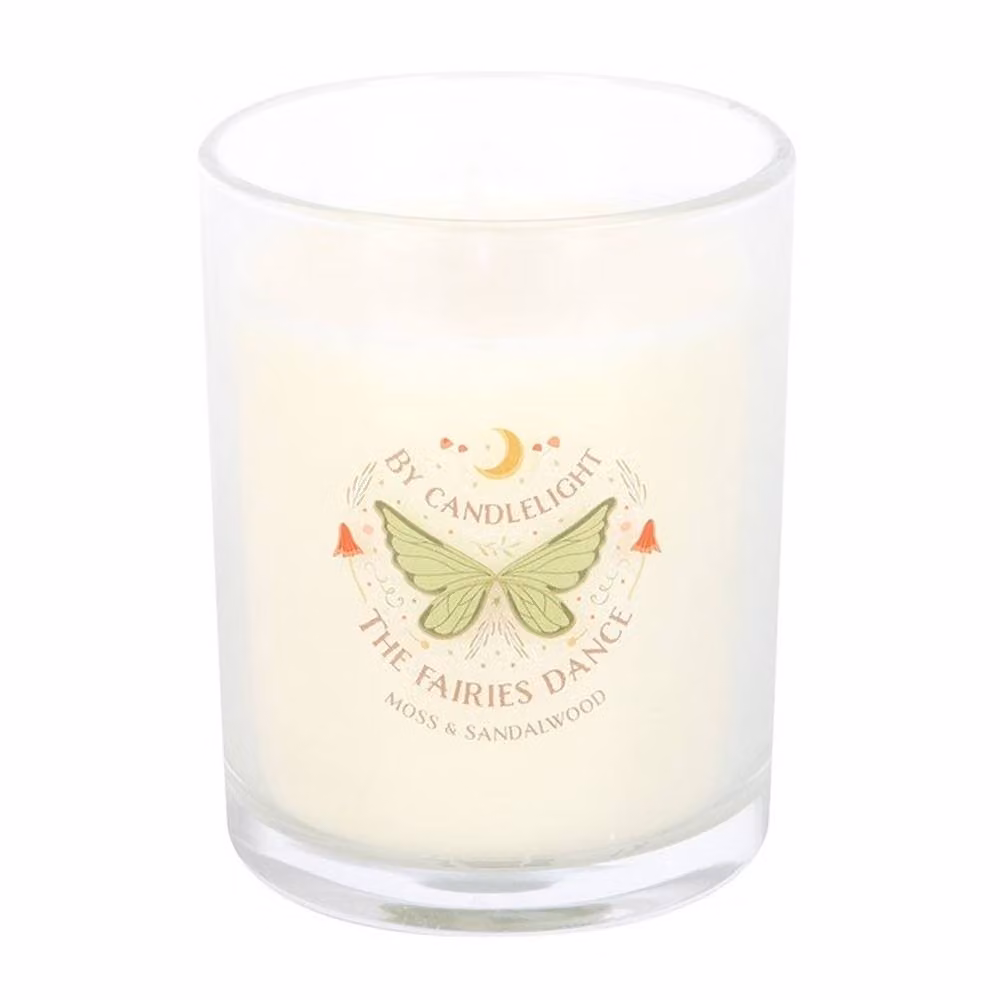 Uniqueful Fairy Wing Moss & Sandalwood Multicolour Pillar and Votive Candle – 2