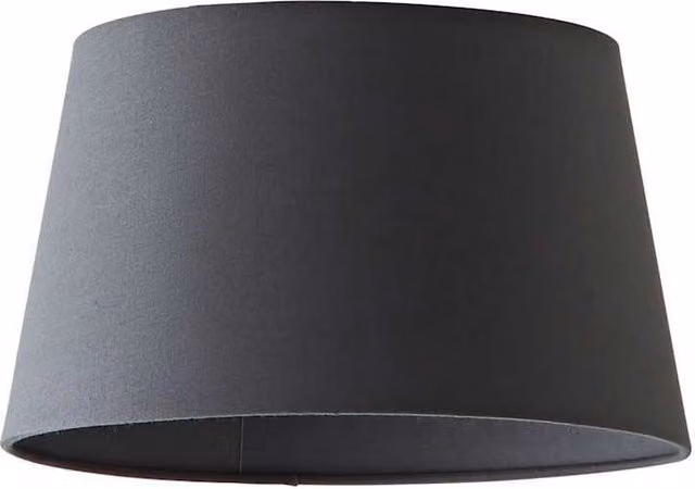 ValueLights Aspen Grey Tapered Fabric Pendant Lamp Shade with Reducer Ring – 6