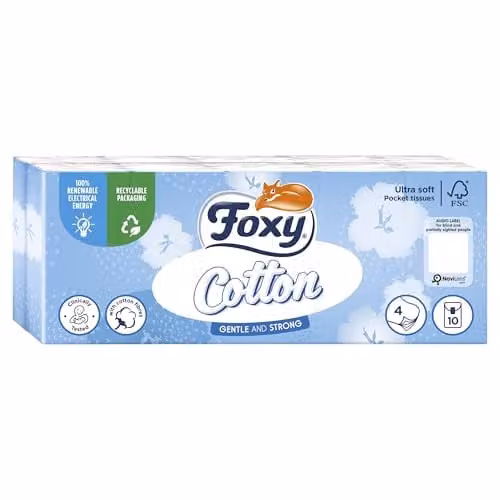 Regal Pocket Tissues 4ply in White and Blue