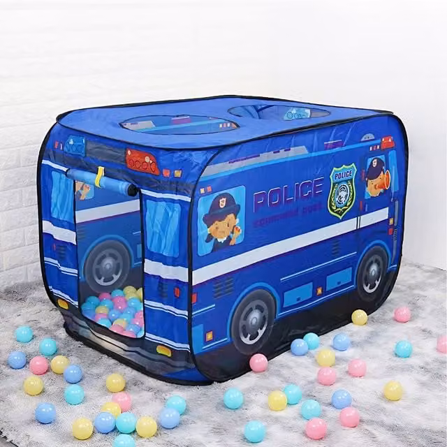 Lifeideas Foldable Police Car Play Tent in Blue