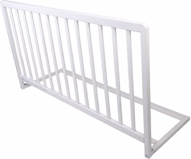 Safetots Foldable Wooden Bed Guard in White, W: 110 cm, H: 60 cm