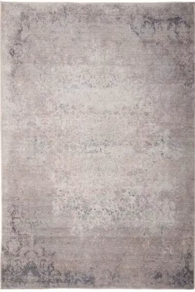 Kukoon Vintage Design Washable Stain Resistant Area Rug in Beige and Grey, W: 60 cm, L: 110 cm – 1