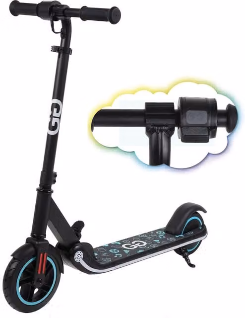 Gift Gadgets Folding and Adjustable Electric Scooter - Black