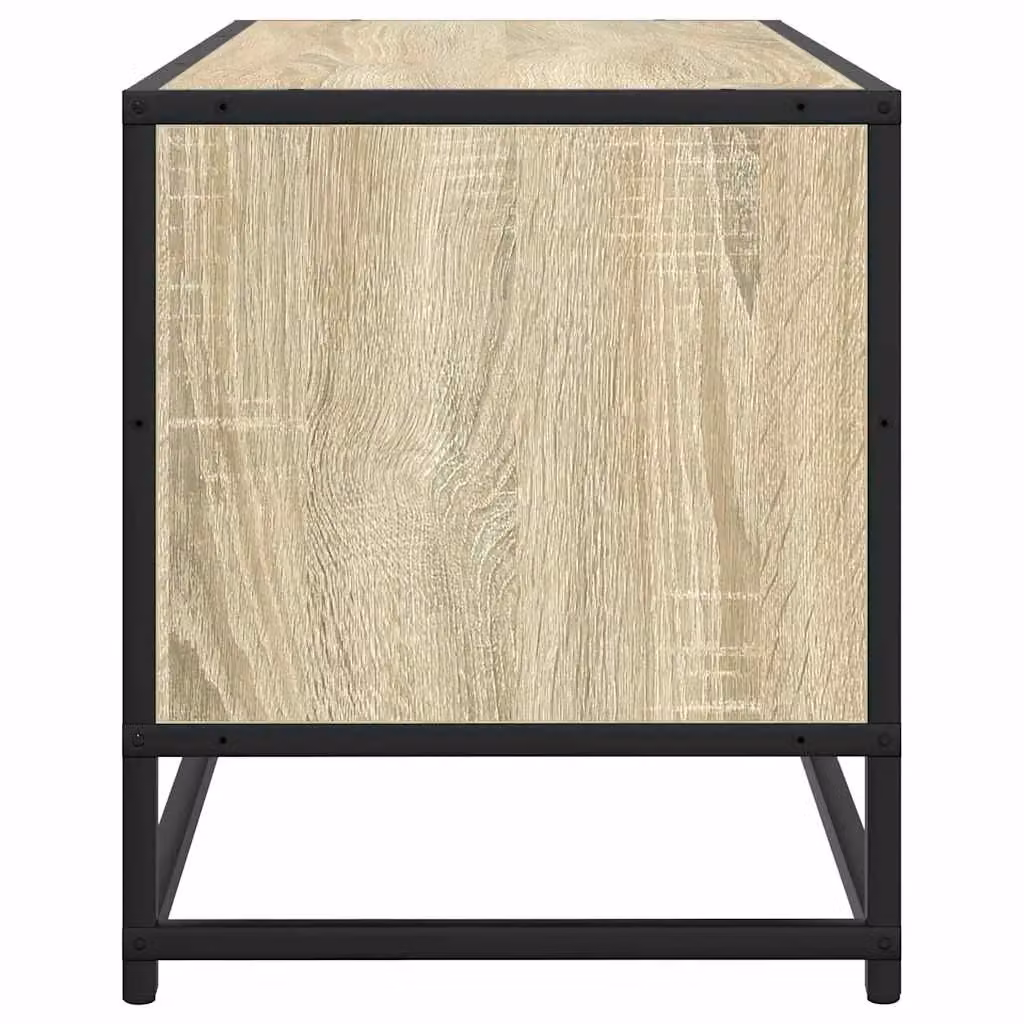 Berkfield Home Industrial TV Cabinet in Sonoma Oak and Brown, W/D/H: 100 x 34.5 x 40 cm – 4