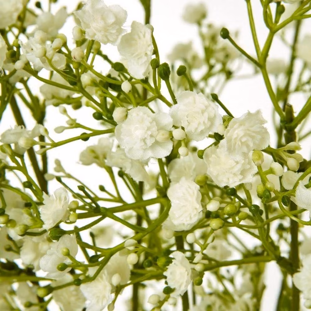 Lemon Pavilion Gypsophila Floral Spray in Cream and Beige, Height: 106 cm – 2