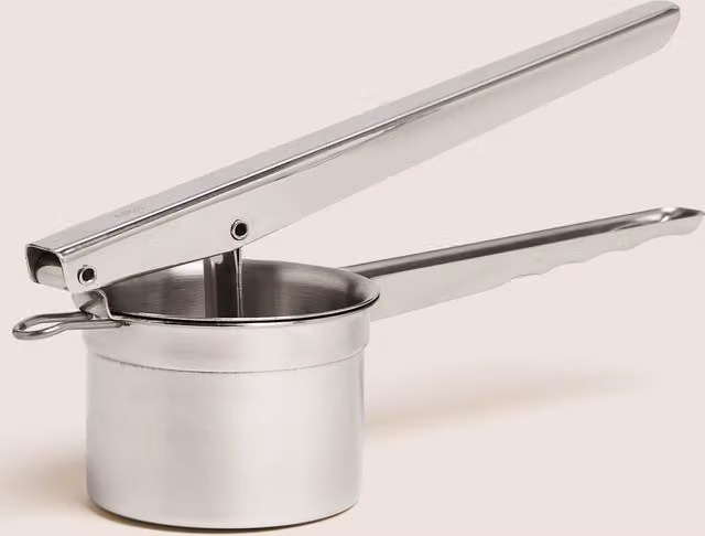 M&S Stainless Steel Large Potato Ricer in Silver