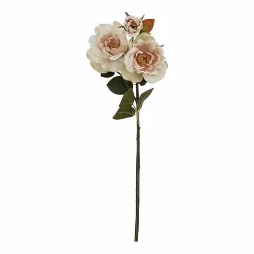 Hill Interiors Natural Garden Collection Tea Rose Artificial Flower in Pink – 1