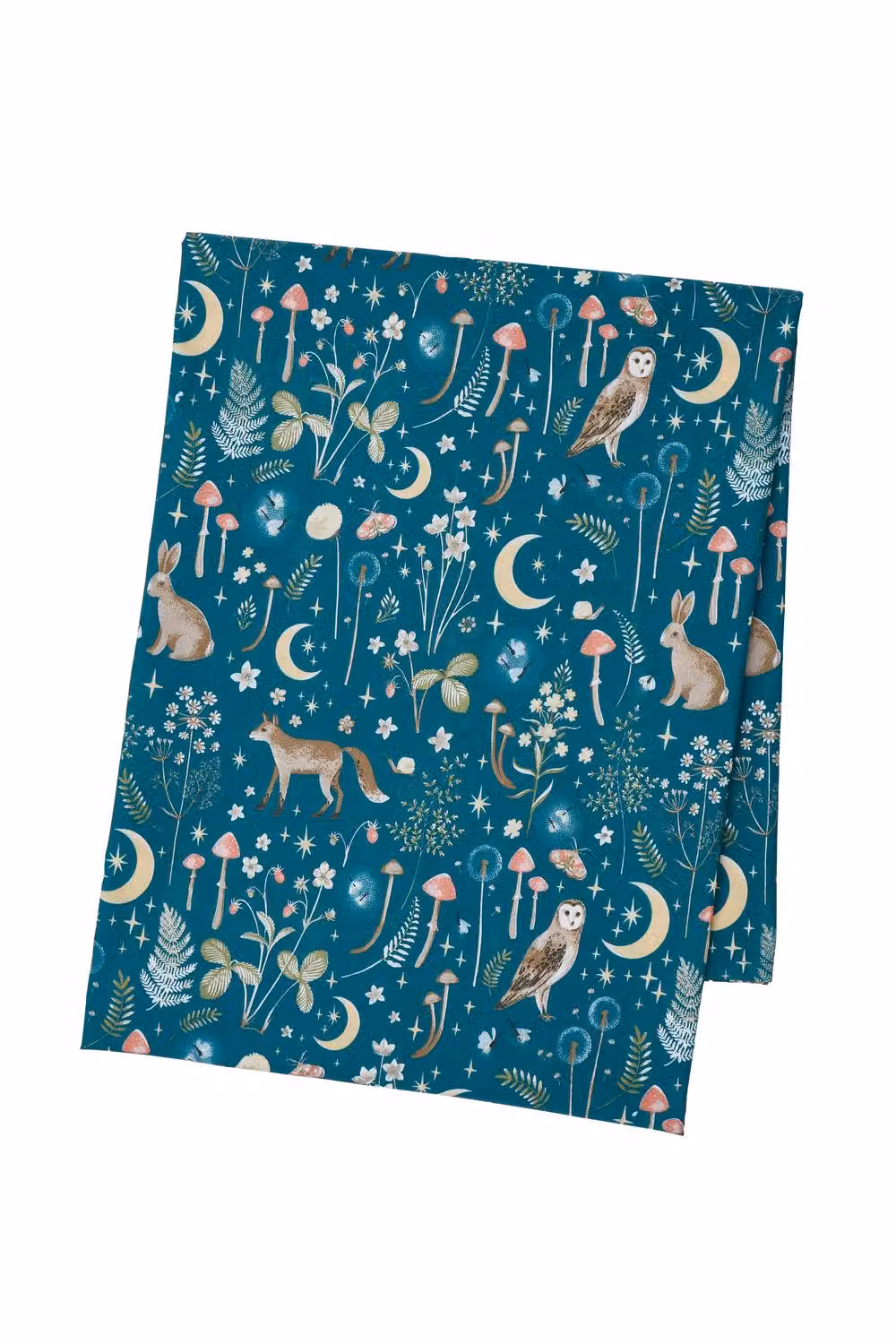 Catherine Lansfield Enchanted Twilight Animals Cotton Tablecloth in Petrol, W: 137 cm, D: 178 cm – 2