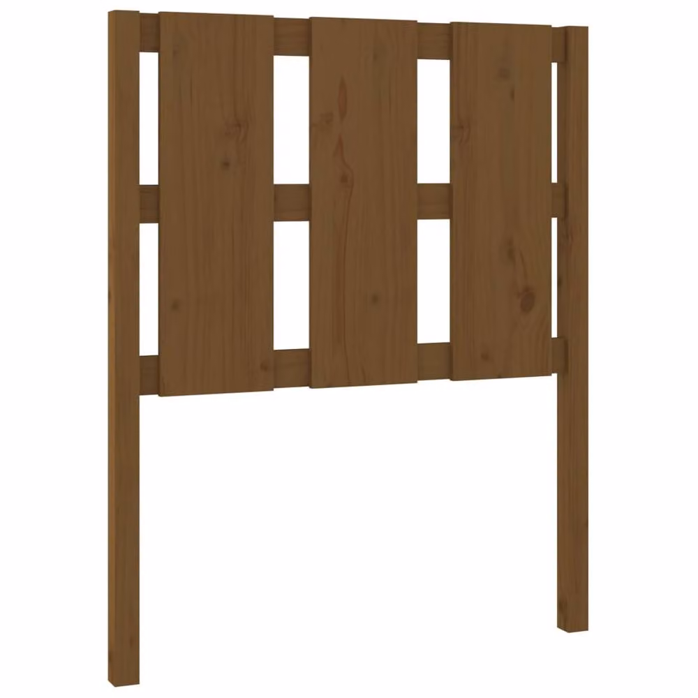 Berkfield Home Beautiful Bed Headboard in Honey Brown Solid Pine Wood, W/D/H: 80.5 x 4 x 100 cm – 2