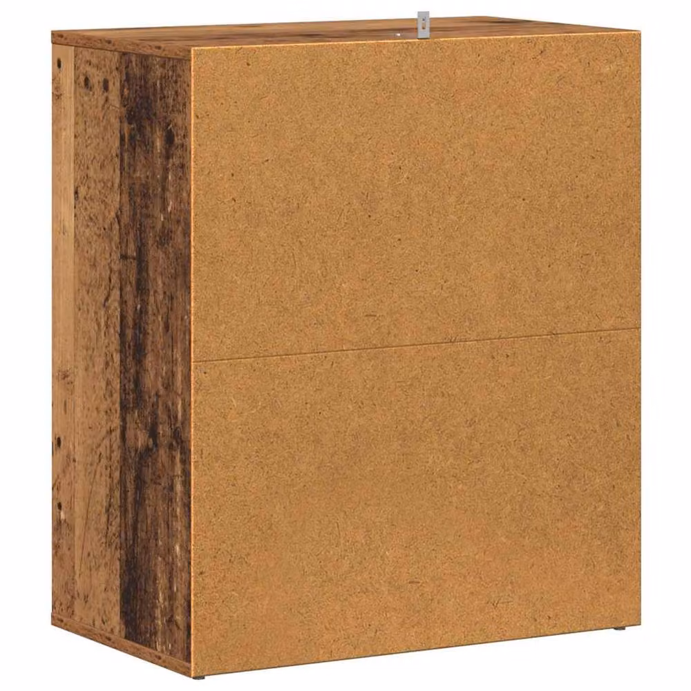 Berkfield Home Shoe Cabinet in Old Wood Brown, W/D/H: 60 x 35 x 70 cm – 4