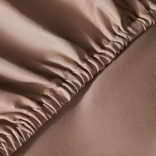 OHS Super King Microfibre Plain Fitted Bed Sheet, Brown, W/D/H: 180 x 200 x 25 cm – 2