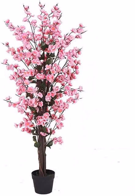 Leaf Design UK Pink Blossom Artificial Tree, Height: 120 cm – 1