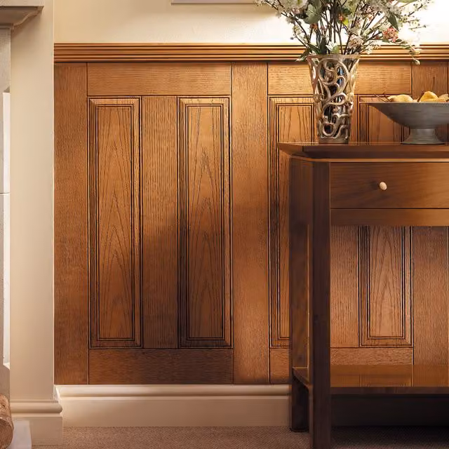 Easipanel Raised and Fielded MDF Wall Panels in Brown
