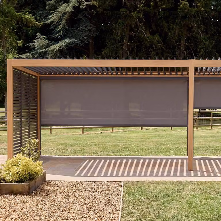 Leisure Grow Savannah Texteline Side Wall in Grey, 4m