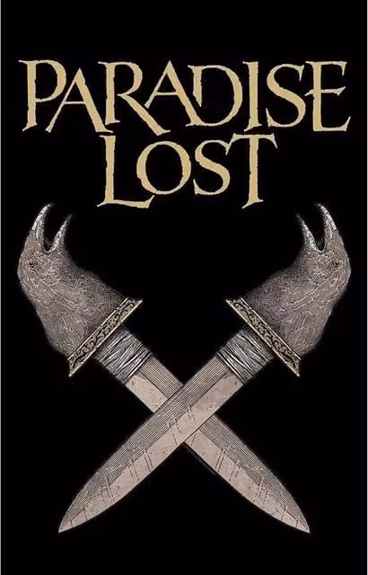 Paradise Lost Obsidian Dagger Textile Poster in Black, W: 106 cm, H: 70 cm – 1