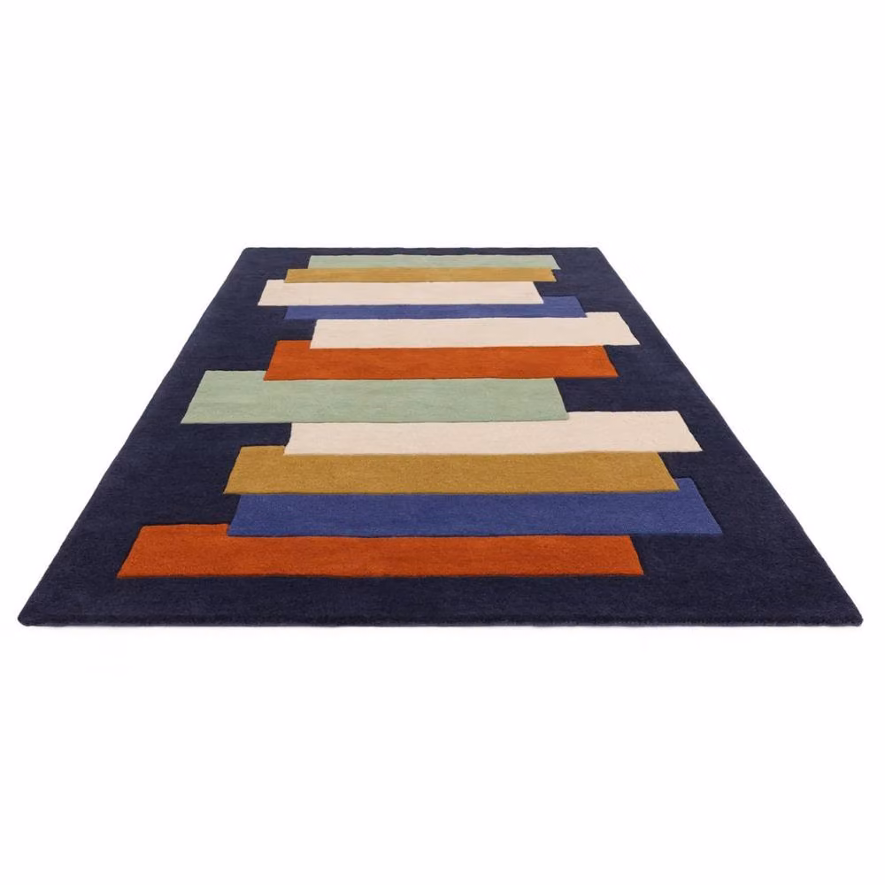 The Rug Shop UK Multicolour Geometric Wool Area Rug, W: 290 cm, D: 200 cm – 5