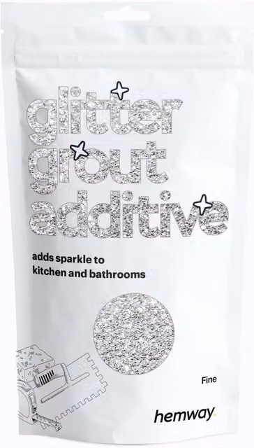Hemway Glitter Grout Additive Silver, Fine 100g