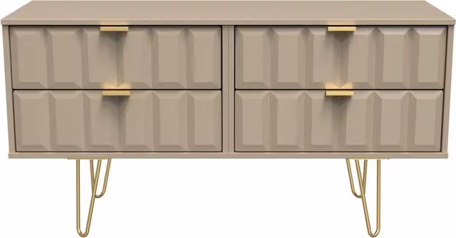 Ready Assembled 2 U Metro 4 Drawer Bed Box in Light Brown – 1