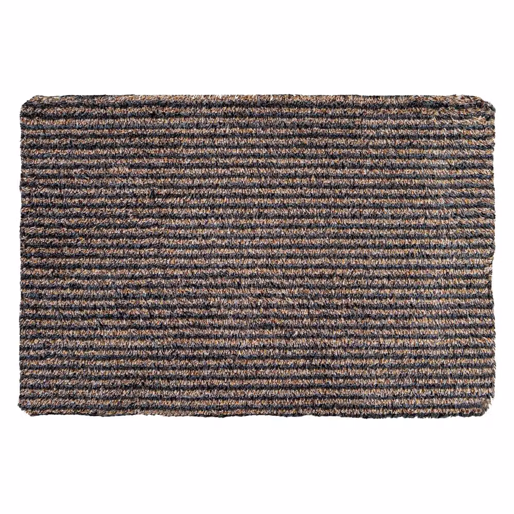 JVL Kensington Striped Barrier Doormat, Multicolour Orange, W: 60 cm, D: 90 cm – 2