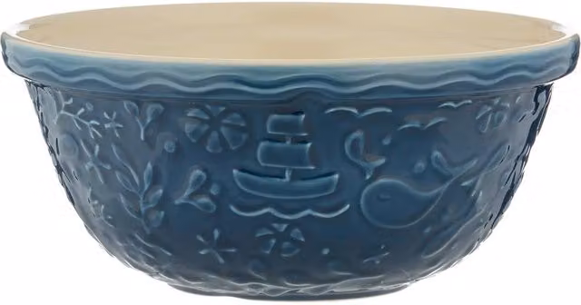 Mason Cash Nautical S12 Ceramic Mixing Bowl, Blue, Diameter: 29 cm