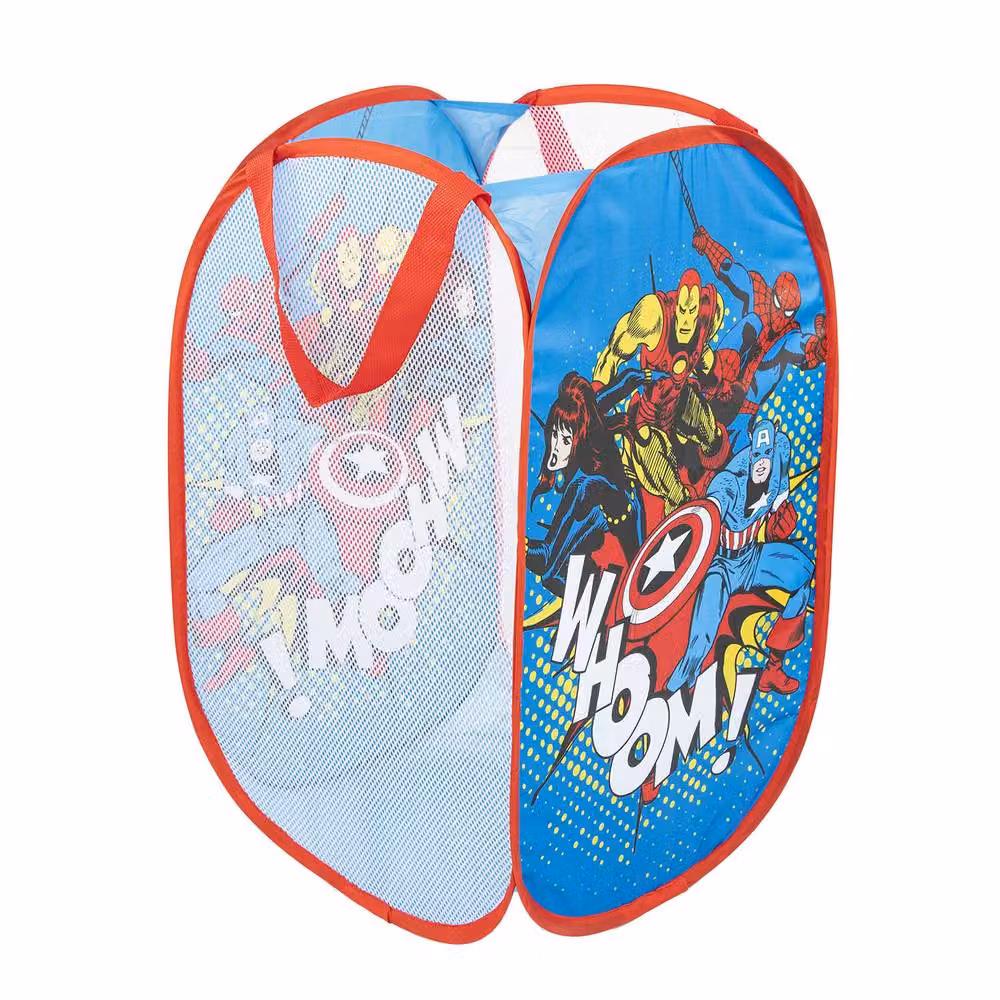 Marvel Avengers Printed 80L Collapsible Fabric Laundry Bin with Handles, Multicolour – 2