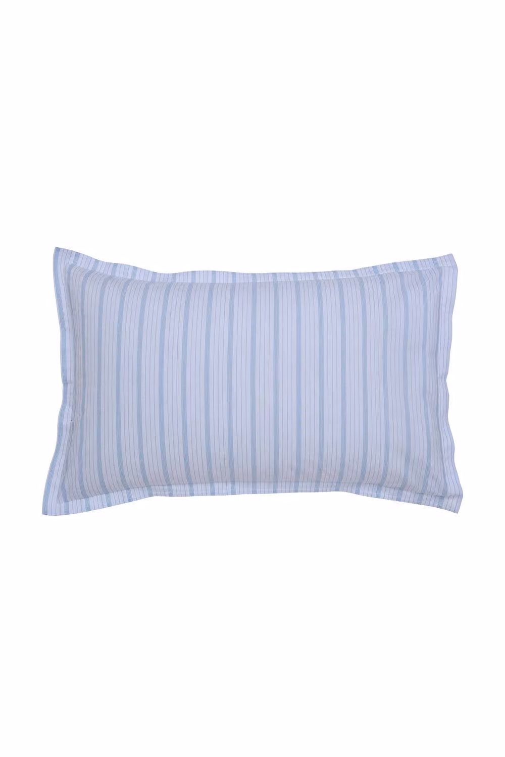 Murmur Juno Striped Cotton Duvet Cover and Pillowcase Set in Blue, W: 200 cm x H: 200 cm – 2