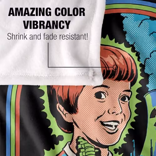 Steven Rhodes Radiate Positivity Super Soft Fleece Throw Blanket, Multicolour, W: 152 cm, D: 127 cm – 8