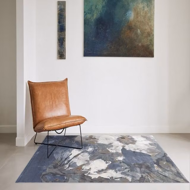 The Rug Shop UK Grey Modern Abstract Stain-Resistant Polypropylene Rug, W: 160 cm, D: 230 cm – 1
