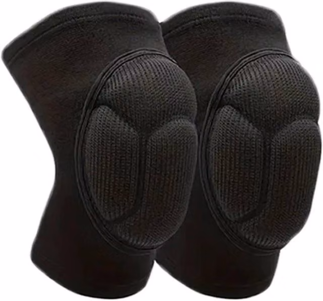 NESTLUNE Pro Knee Pads for Construction Comfort, 2 Pairs, Black, Size 10
