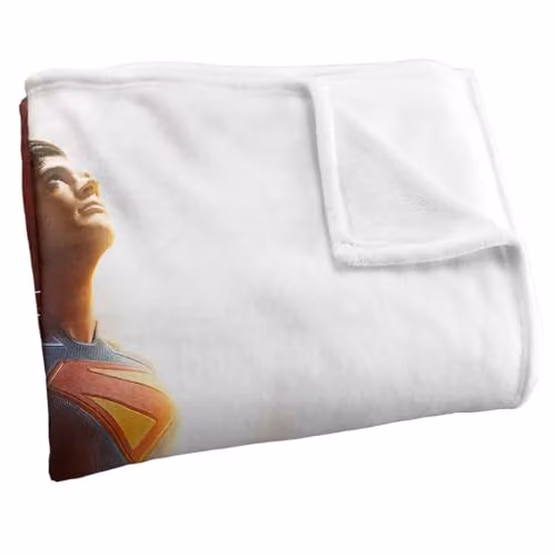 Superman 2025 Poster Silky Touch Super Soft Throw Blanket, White, W/D/H: 152 x 127 cm – 2