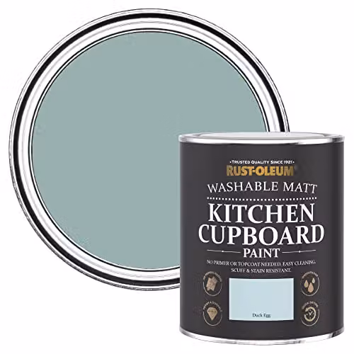 Rust-Oleum Blue Kitchen Cupboard Paint in Matt Finish - Duck Egg 750ml – 1