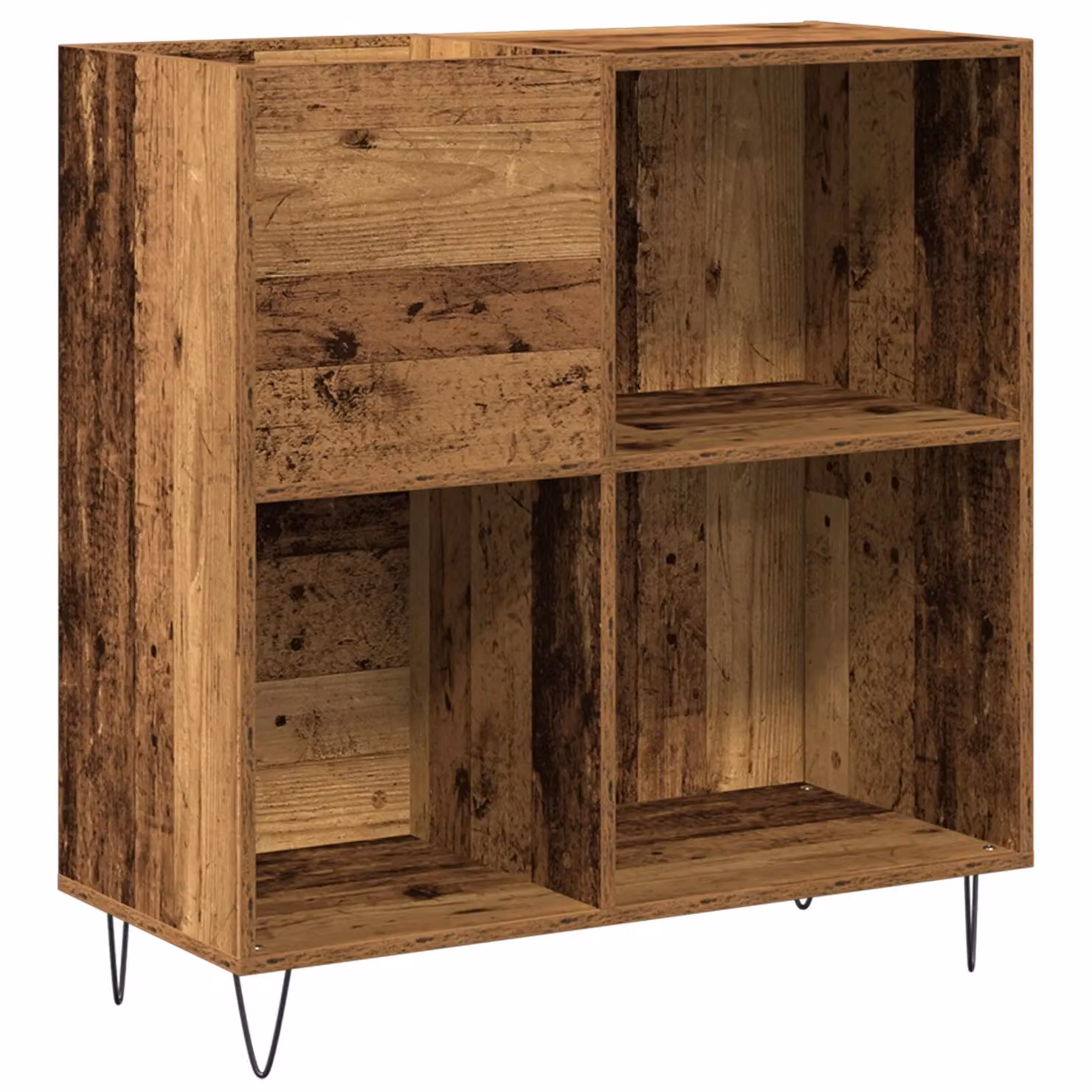 Berkfield Home Artisan Oak Media Cabinet in Brown, W: 84.5 cm, D: 38 cm, H: 90 cm – 2