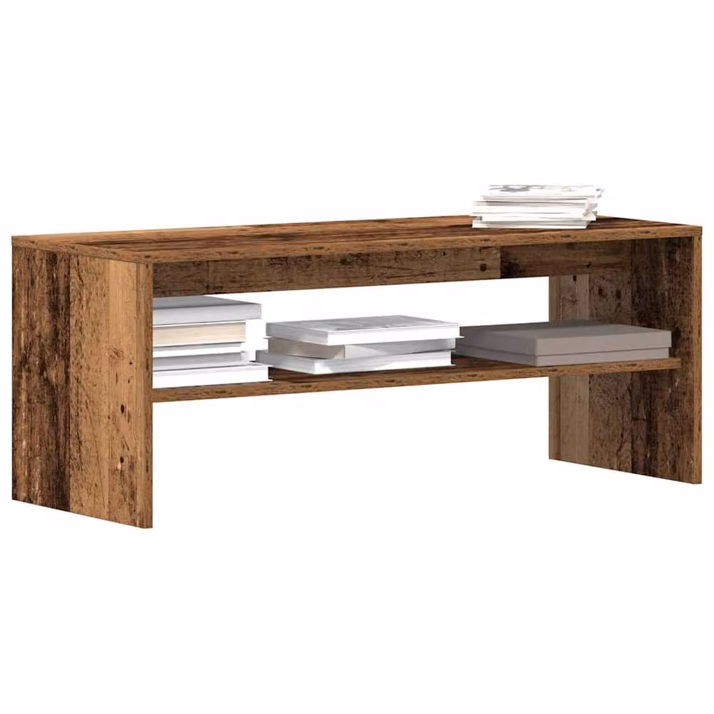 Berkfield Home Rustic Old Wood TV Cabinet in Brown, W/D/H: 100 x 40 x 40 cm – 2