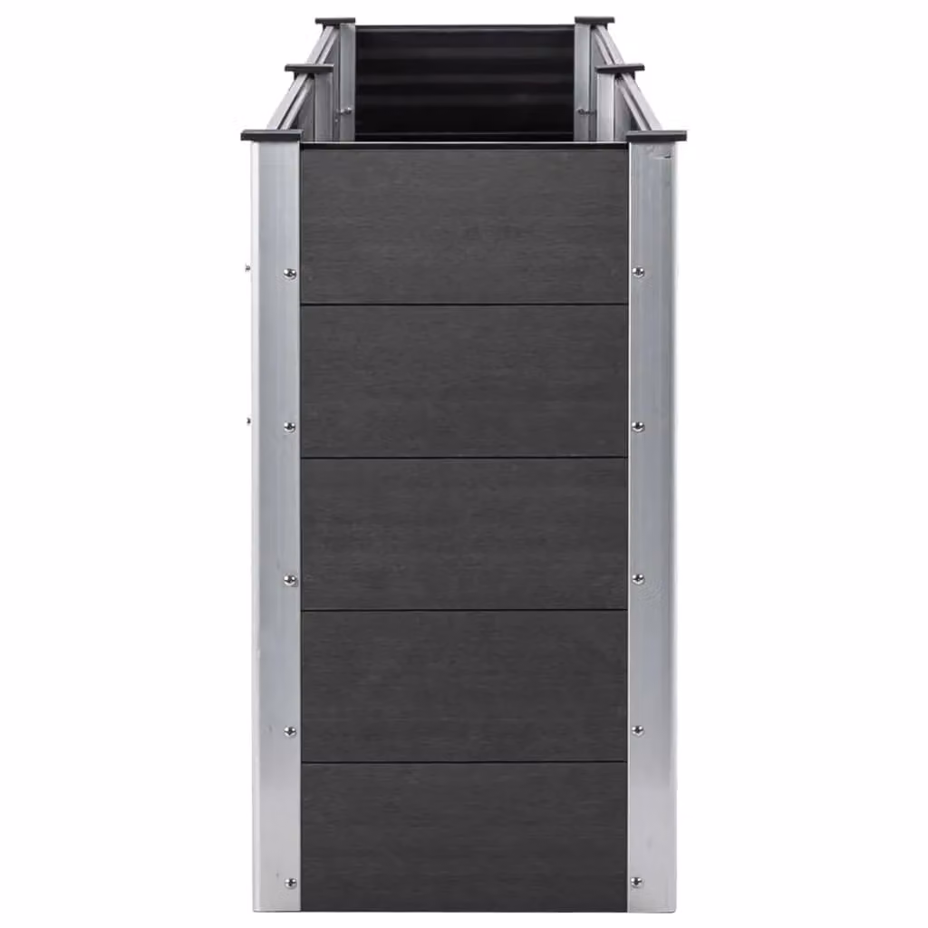 Berkfield Home Garden Grey WPC Raised Bed W/D/H: 250 x 100 x 91 cm – 3