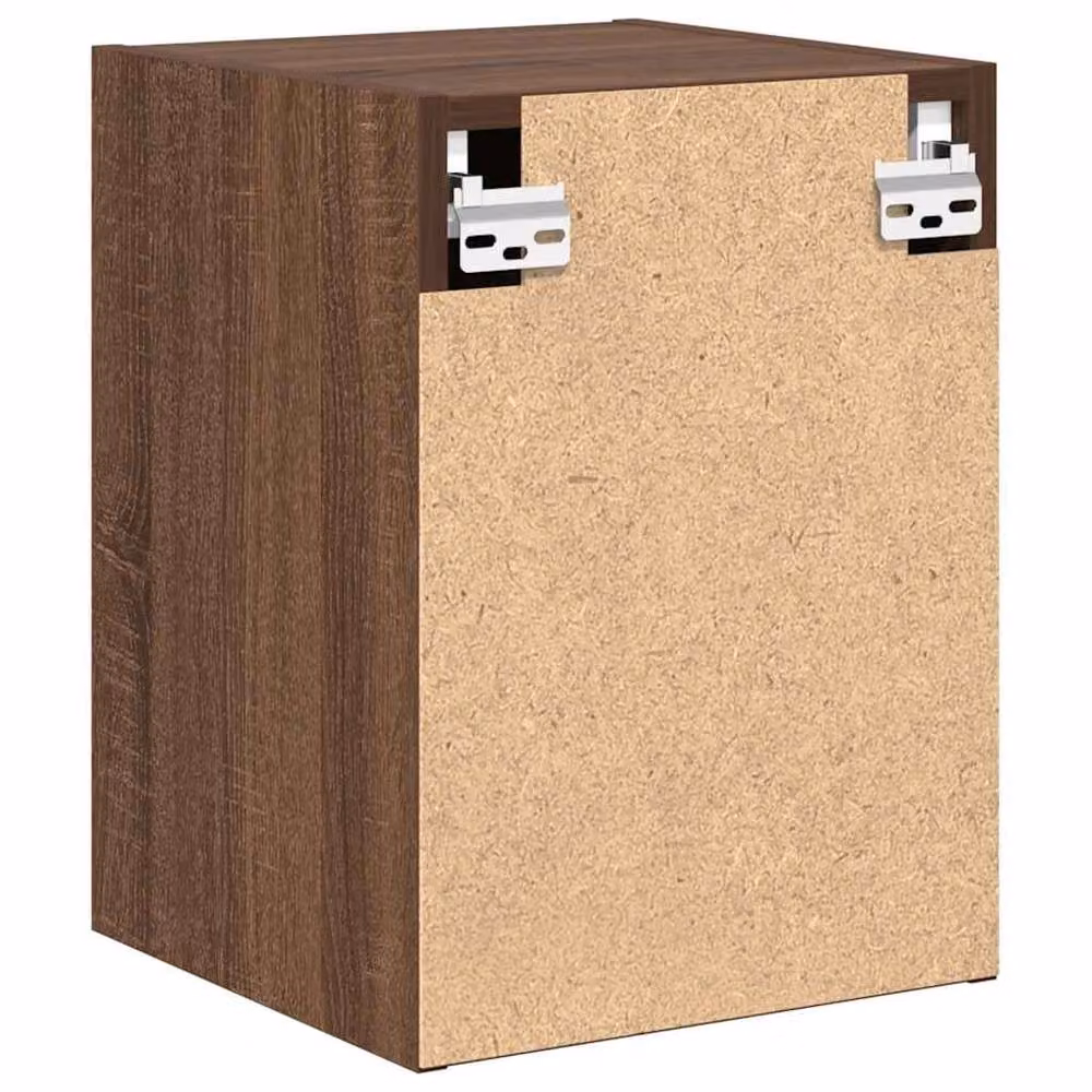 Berkfield Home Set of 2 Wall Mounted Garage Cabinets in Brown Oak Engineered Wood – 5
