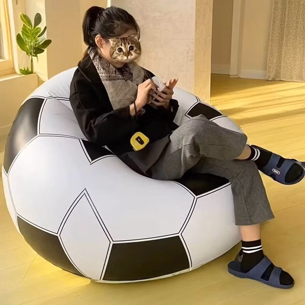 FLAVORA Single Inflatable Chair Sofa in Black – 4