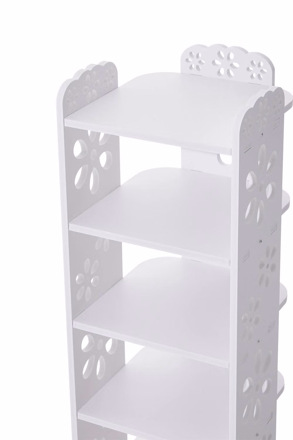 Living and Home 8-Tier Open Style Freestanding Shoe Rack for Hallways and Entryways in White – 2