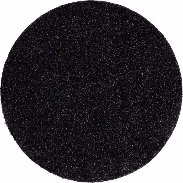 RugsX Black Round Bath Mat, Diameter: 100 cm